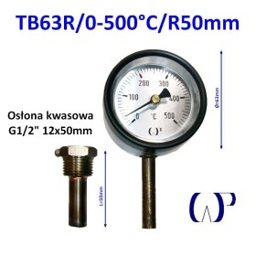 TB63R/0-500/R50 G1/2 kwasowy